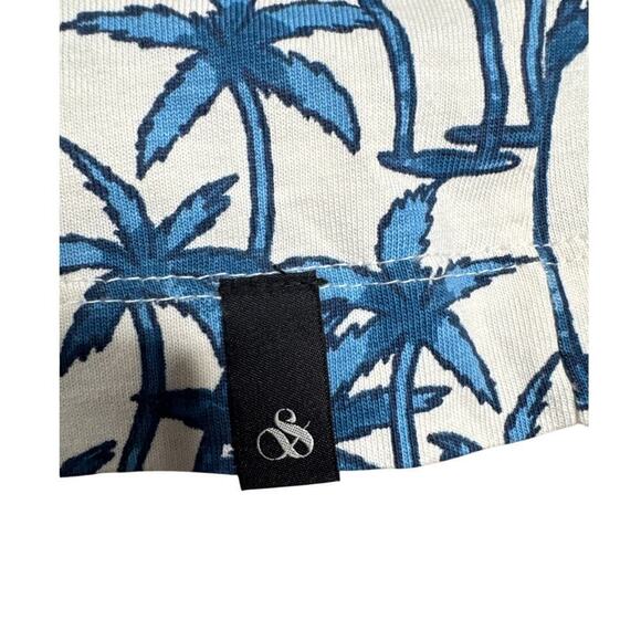 Scotch & Soda Men's 100% Organic Cotton T Shirt Bermuda Palm Print Size XXL - Picture 3 of 9